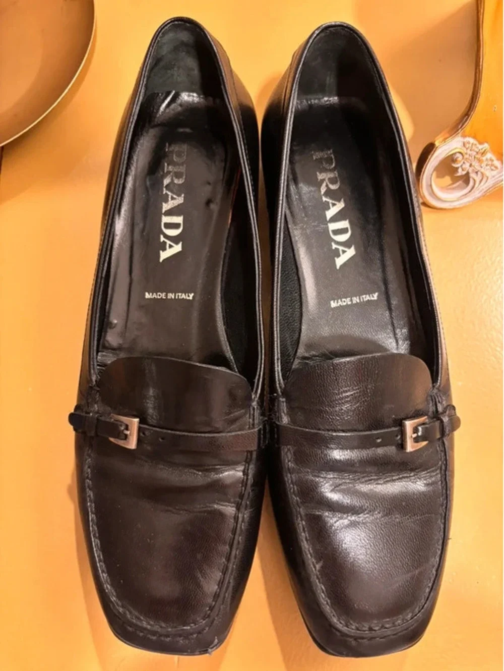 Vintage Women’s Prada Black Loafers Size 6.5